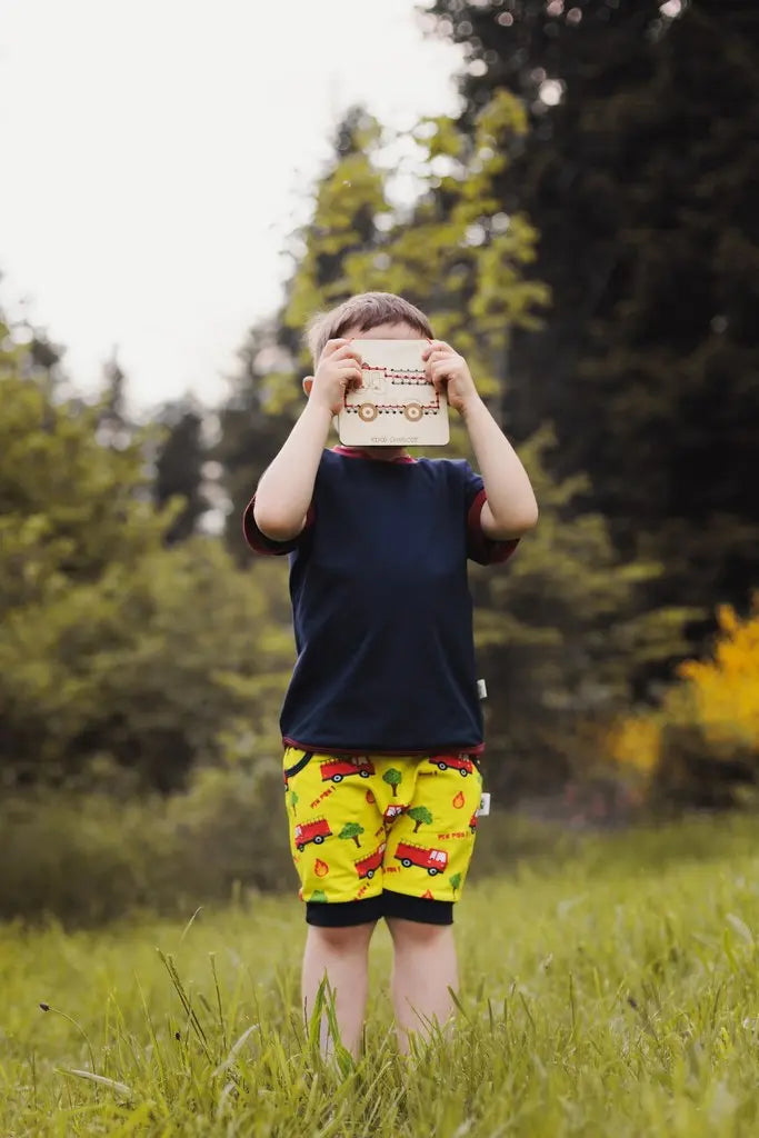 Pantalon évolutif  bio Pompier  3/6 ans Koko l'haricot