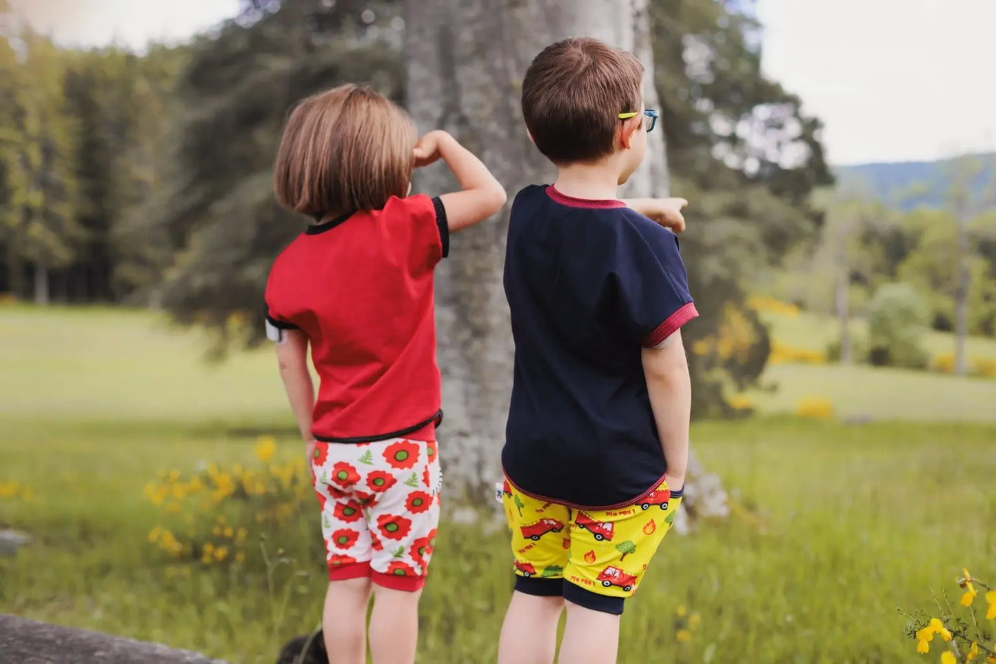 Pantalon évolutif  bio Pompier  3/6 ans Koko l'haricot
