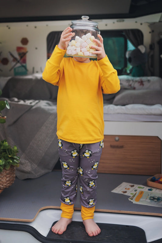 Pantalon évolutif pingouin bio 1/3 ans  Koko l'haricot sarouel bébé sarouel enfant